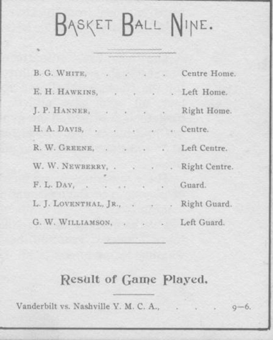 Vanderbilt basketball nine