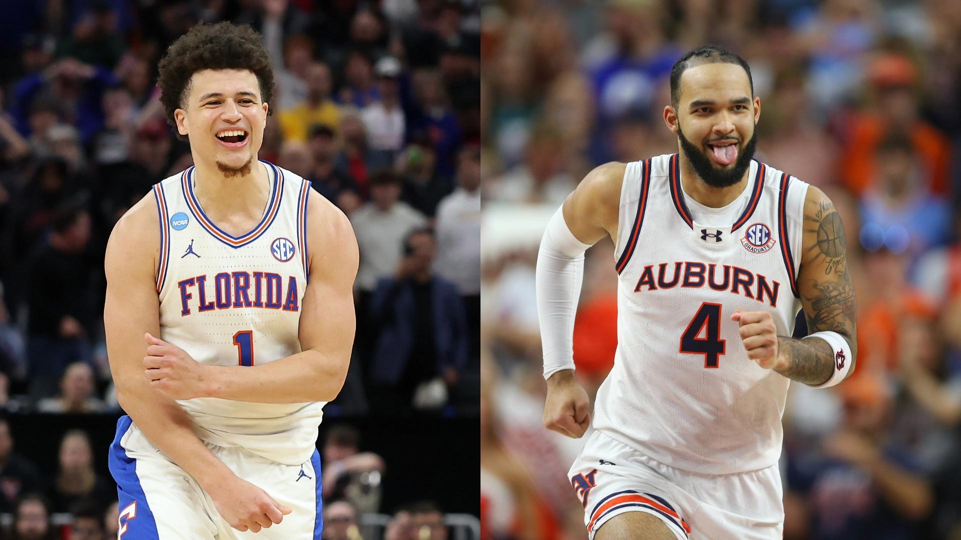 Florida's Walter Clayton Jr. and Auburn's Johni Broome