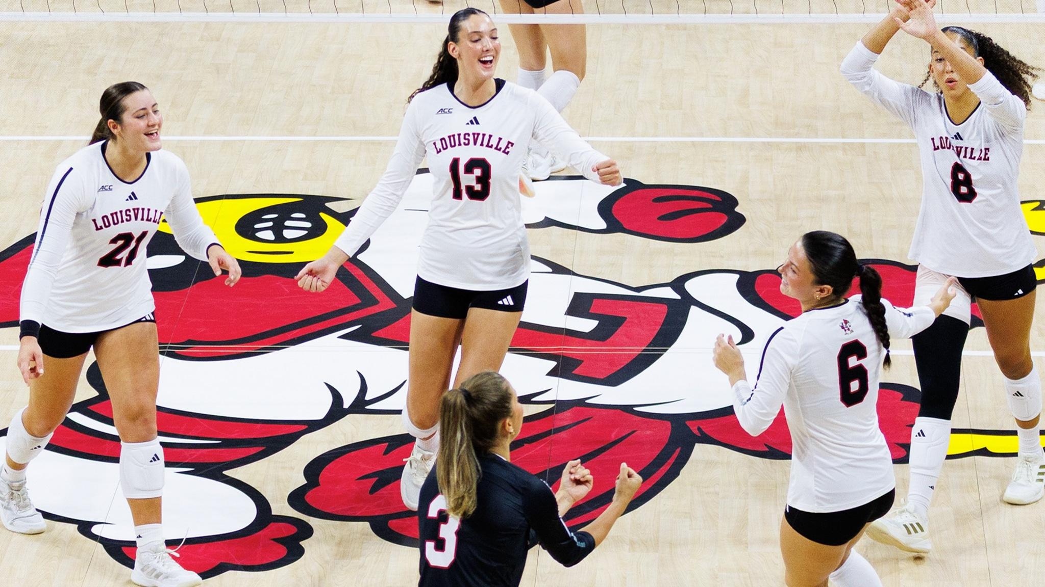 Louisville volleyball defeats Wake Forest