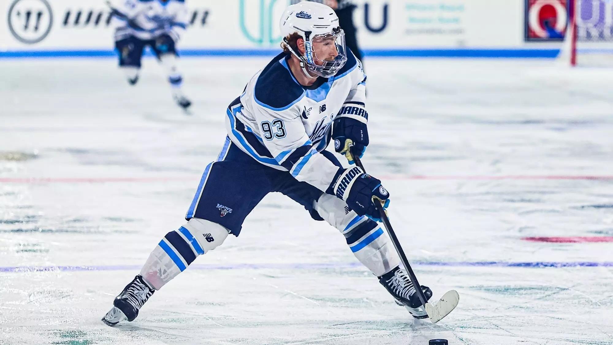 Justin Poirier of Maine men's hockey